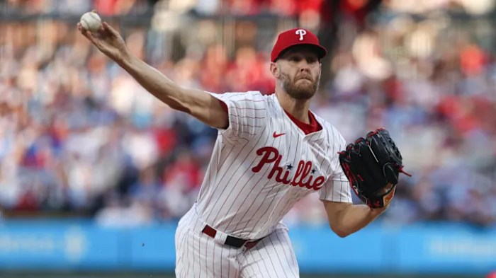 Phillies Ace Successfully Tweaks Arsenal to Remain Elite Late into Career Phillies blank braves behind ranger suarezs 8 strikeout gem