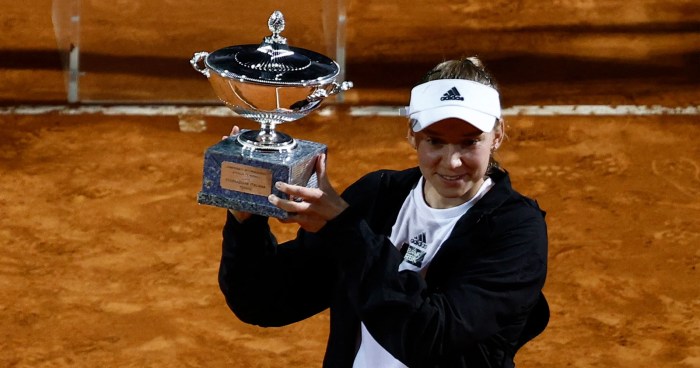 Rybakina faces ostapenko french open duel hard hitters