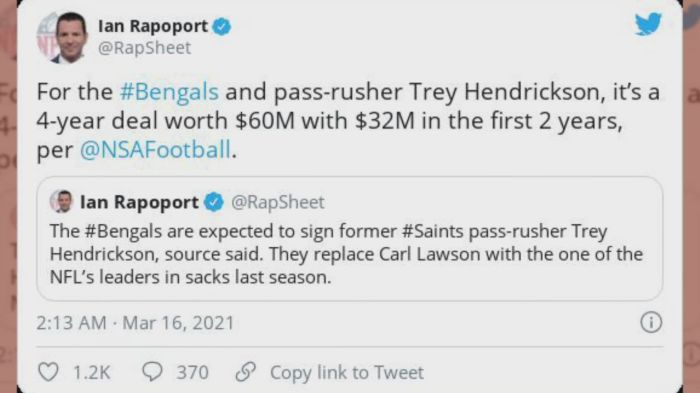 Bengals DE Trey Hendrickson signs 1-year contract extension: Why it ... Report bengals contact trey hendrickson gain no traction toward deal