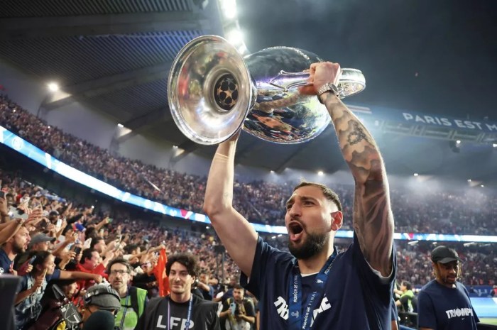 Gianluigi Donnarumma Makes Final Transfer Decision Amid Man Utd, Man ... Hard celebrate psgs champions league win over italian colleagues says donnarumma