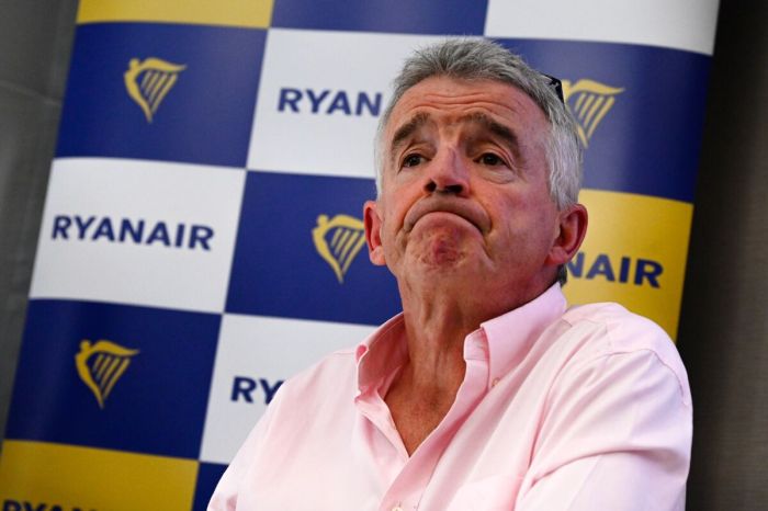 Ryanair ceo oleary hits share price target that could earn him 100 million euros