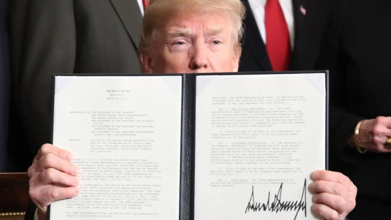 Trump's China tariffs could be imposed in June - BBC News Trump tariffs ai development china