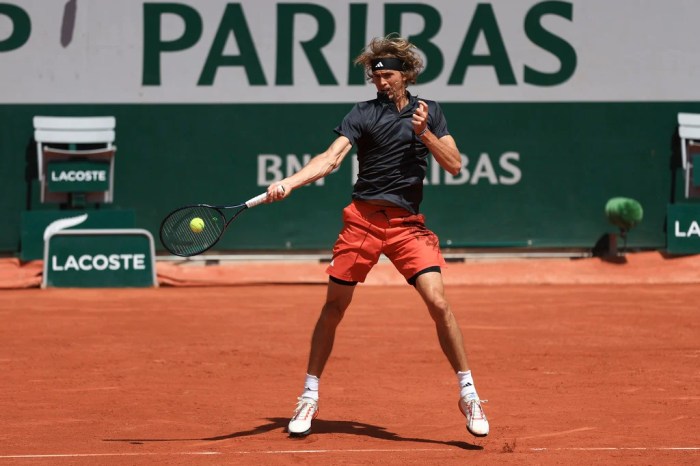 Zverev into third successive French Open semifinal Zverev reaches seventh french open quarters after griekspoor retires
