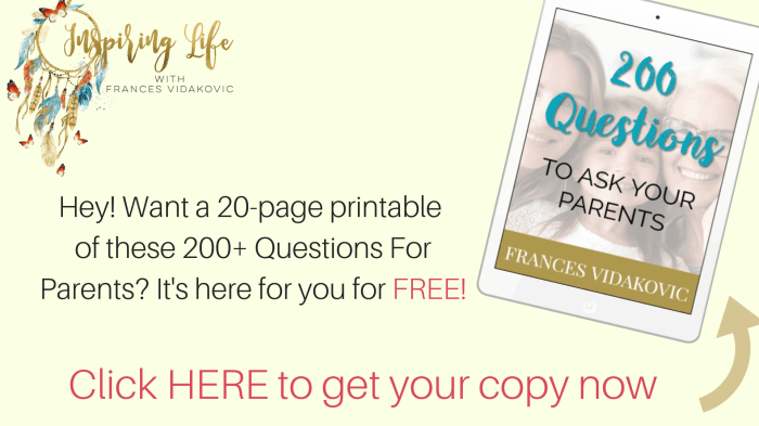 200 Questions To Ask Your Parents Today - Best Family Questions! Questions to ask your parents