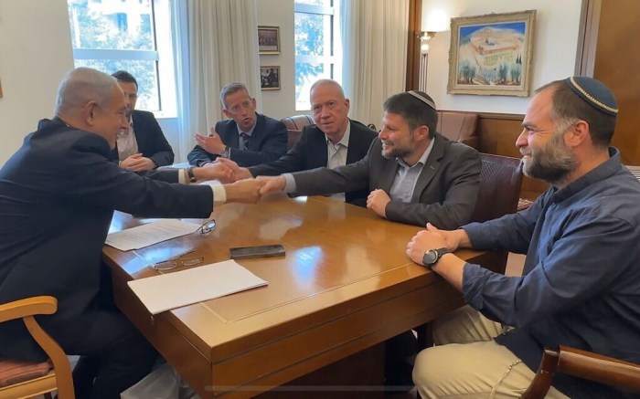 Smotrich defies Netanyahu on West Bank settlement freeze vow Israel ben gvir smotrich sanctions west bank gaza