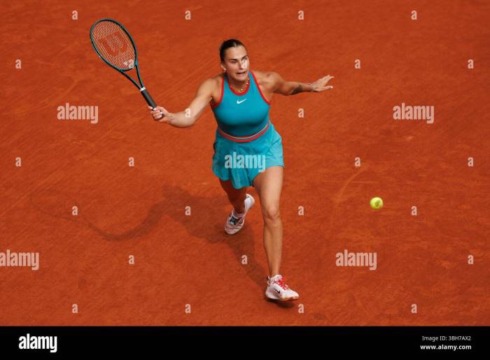 Roland garros 2025 aryna sabalenka hi-res stock photography and images ... Sabalenka eyes revenge against zheng french open quarter finals