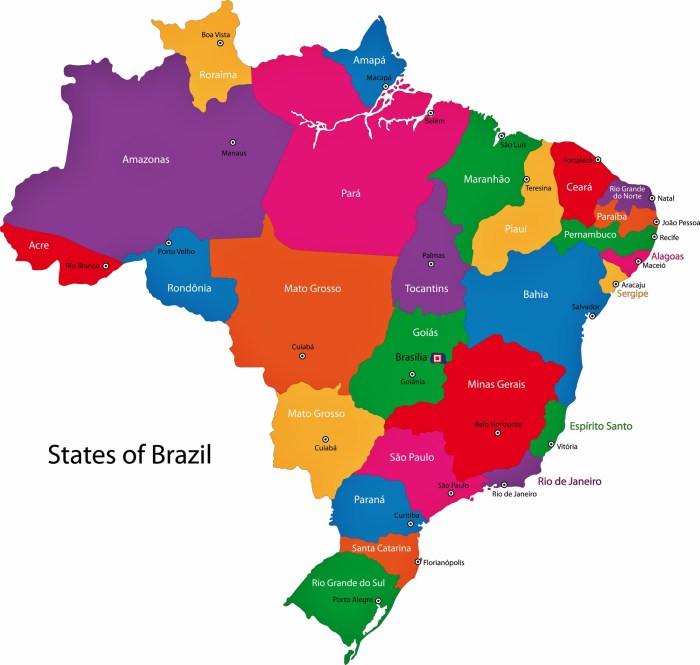 Brazil Map of Regions and Provinces - OrangeSmile.com Brazils finance minister links potential iof tax tweak financial tax overhaul