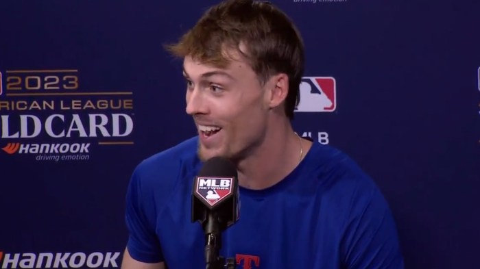 Texas Rangers: Evan Carter makes history in Rays win | wfaa.com Evan carter jake burger help rangers beat nats