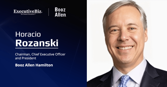Horacio Rozanski, President and CEO of Booz Allen Hamilton | Goldman Sachs Booz allen ceo horacio rozanski interview
