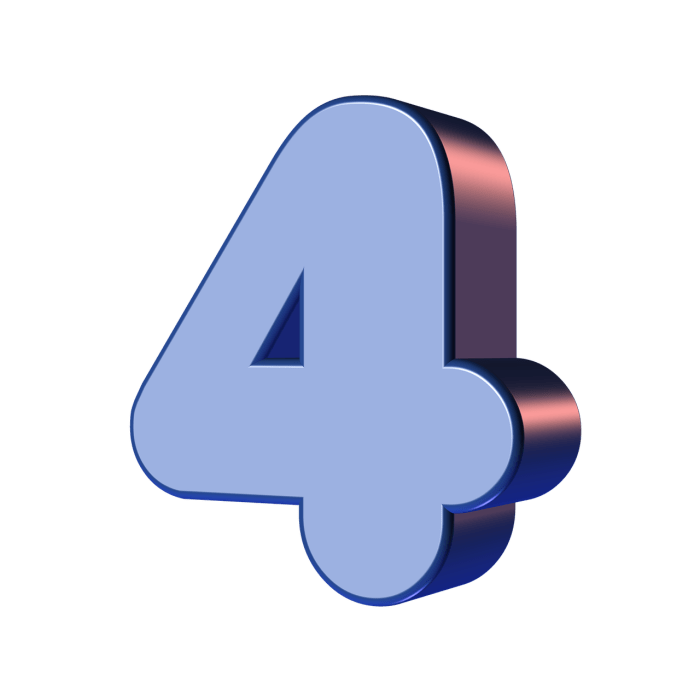 Number 4, Cartoon Four Number Vector | CartoonDealer.com #141090800 Four former monte paschi executives stand trial bad loans case