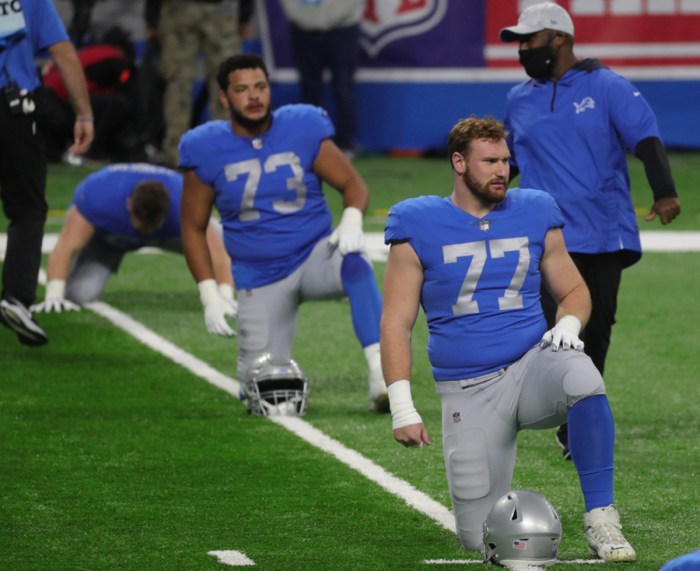 Detroit Lions' Frank Ragnow on toe injury: 'I'd rather do what I'm ... Report lions signing ol trystan colon following frank ragnows retirement