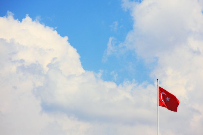 Turkish Flag With Sky Free Stock Photo - Public Domain Pictures Turkeys erdogan repeats opposition interest rates says economic plan continue